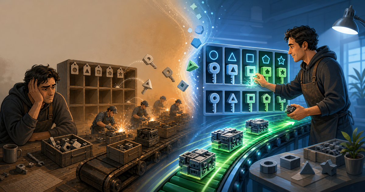 GitHub Actions 캐시 설계를 표현한 기술 일러스트